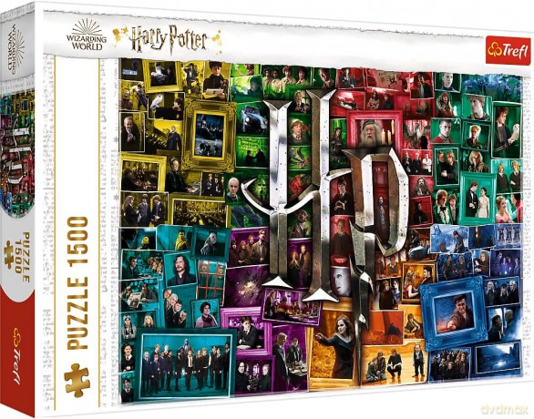 TREFL 1500 el. Harry Potter: Na przestrzeni filmów / Warner (26185) [PUZZLE]