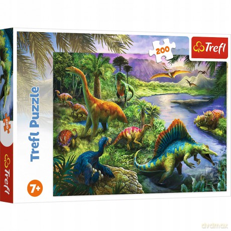 TREFL 200 el. Drapieżne dinozaury (13281) [PUZZLE]