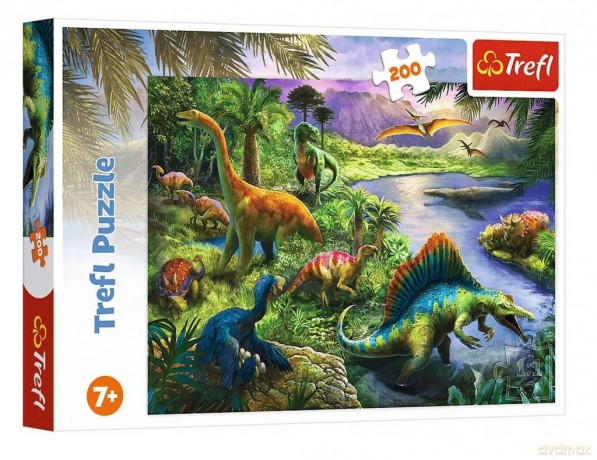 TREFL 200 el. Drapieżne dinozaury (13281) [PUZZLE]
