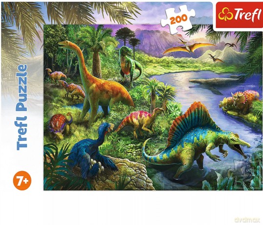 TREFL 200 el. Drapieżne dinozaury (13281) [PUZZLE]