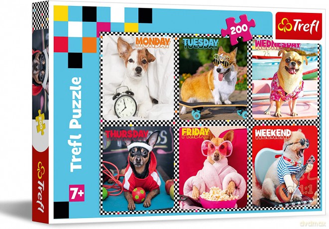 TREFL 200 el. Wesołe psy (13279) [PUZZLE]