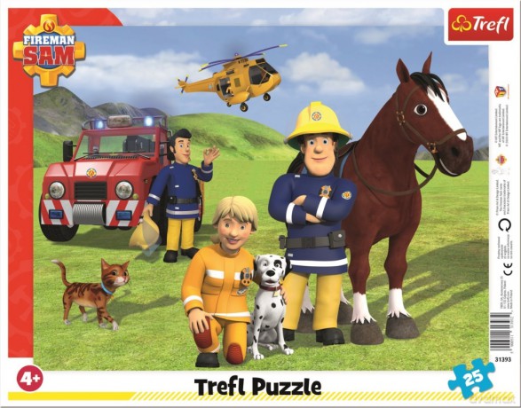 TREFL 25 el. Ramkowe Zawsze na straży / Prism A&D Fireman Sam (31393) [PUZZLE]