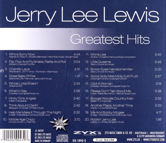 Jerry Lee Lewis: Greatest Hits [CD]