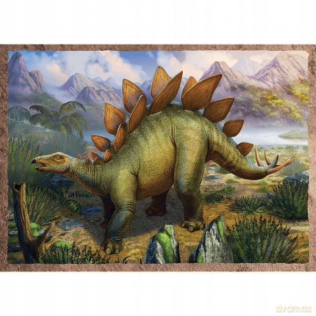 TREFL 4w1 Ciekawe Dinozaury (34383) [PUZZLE]