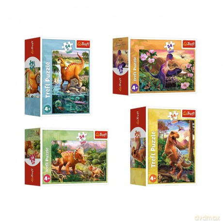 TREFL 54 el. Mini Niesamowite dinozaury (54194) [PUZZLE]