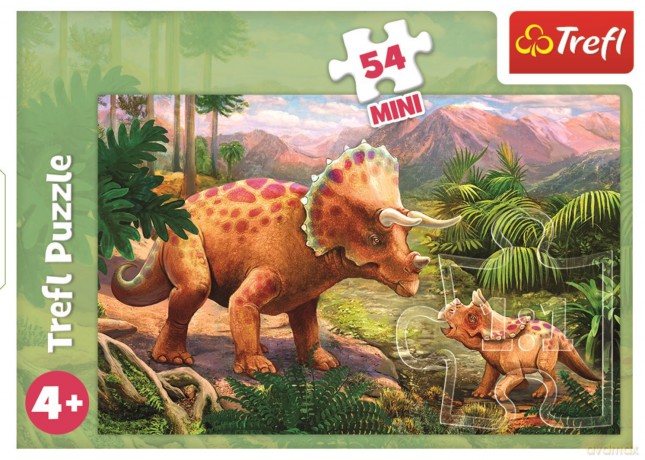 TREFL 54 el. Mini Niesamowite dinozaury (54194) [PUZZLE]