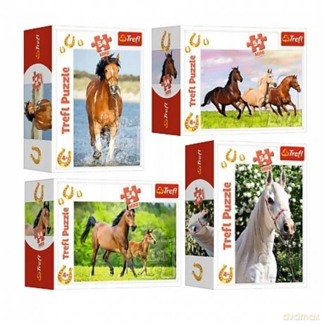 TREFL 54 el. Mini Świat koni (54193) [PUZZLE]