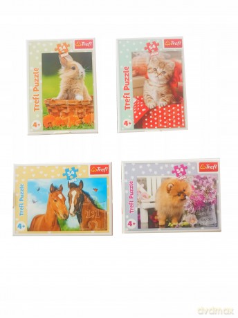 TREFL 54 el. Mini Urocze zwierzątka (54195) [PUZZLE]