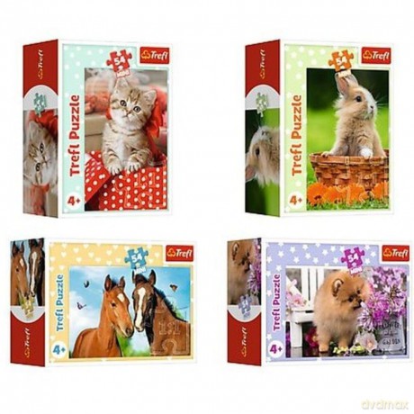 TREFL 54 el. Mini Urocze zwierzątka (54195) [PUZZLE]