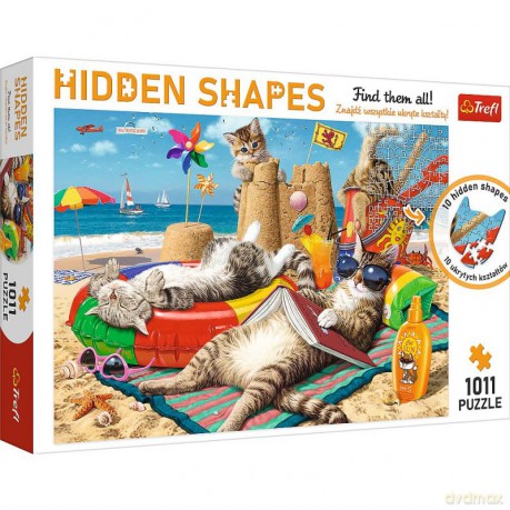 TREFL Hidden Shapes Kocie wakacje 1011 el. (10674)