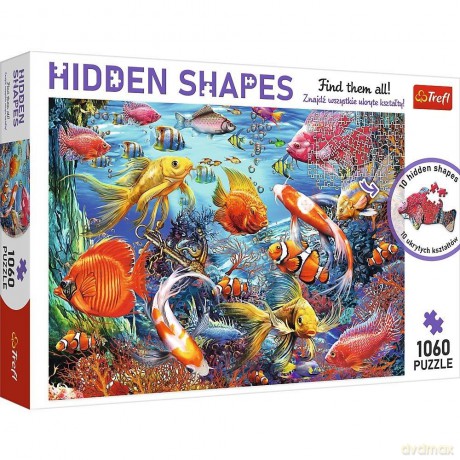 TREFL 1060 el. Hidden Shapes Podwodne życie  (10676) [PUZZLE]
