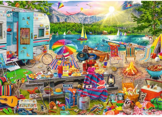 TREFL 1003 el. Hidden Shapes Wycieczka kamperem (10677) [PUZZLE]