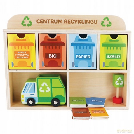 TREFL Zabawka drewniana Centrum recyklingu (61519)