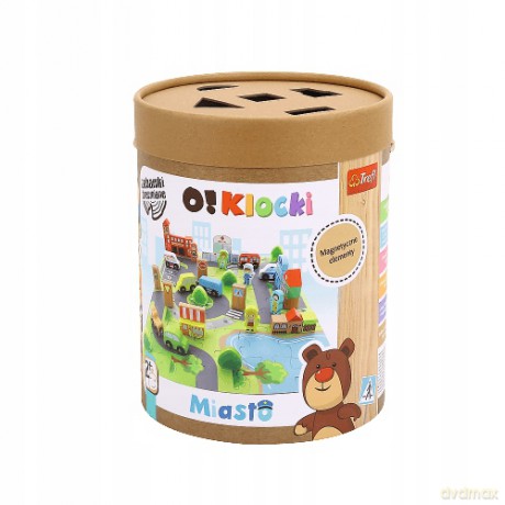 TREFL Zabawka drewniana O!Klocki miasto (61503) [KLOCKI]