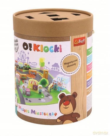 TREFL Zabawka drewniana O!Klocki Wesołe Miasteczko (61524) [KLOCKI]