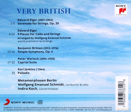 Metamorphosen Berlin: Elgar-Britten-Warlock-Jenkins: Very British [CD]