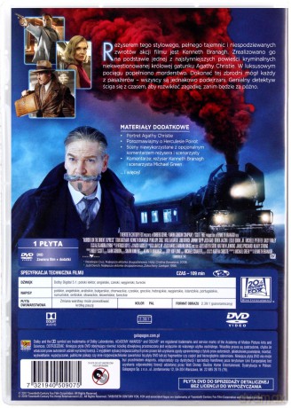 Morderstwo w Orient Expresie [DVD]