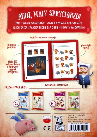 Kapitalne zagadki dla małych spryciarzy. Kapitan Nauka [KSIĄŻKA]