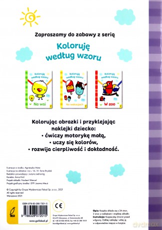 Koloruję według wzoru. Na straganie [KSIĄŻKA]