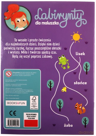 Labirynty dla maluszka. Pierwsze slowa [KSIĄŻKA]