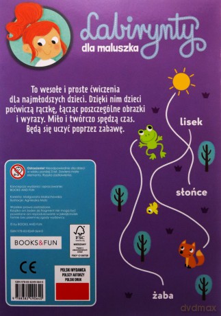 Labirynty dla maluszka. Pierwsze slowa [KSIĄŻKA]