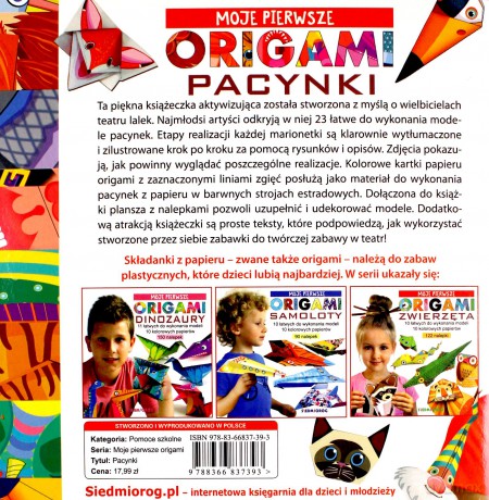 Moje pierwsze origami Pacynki - Marcelina Grabowska-Piątek [KSIĄŻKA]