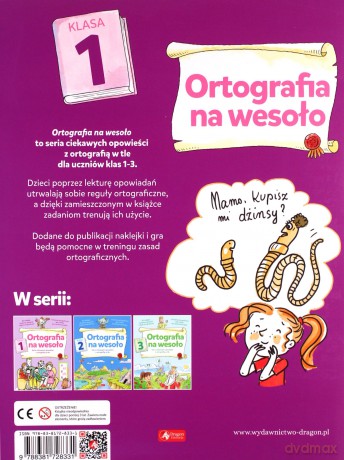 Ortografia na wesoło. Klasa 1 - Katarzyna Zioła-Zemczak [KSIĄŻKA]