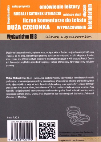 Skąpiec (lektura z opracowaniem) - Molier [KSIĄŻKA]