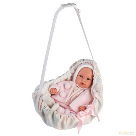 Lalka Bobas z nosidełkiem 36 cm