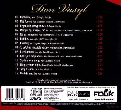 Don Vasyl: Piosenki naszej młodości [CD]