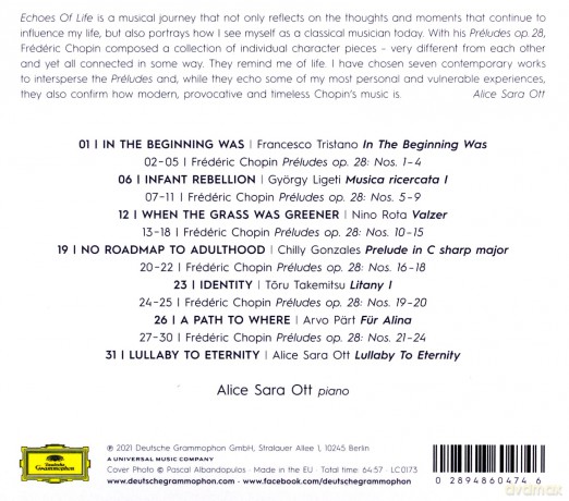 Alice Sara Ott: Echoes Of Life [CD]