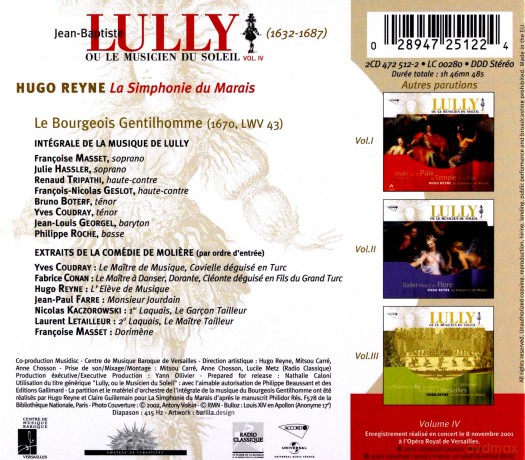 Jean-Baptiste Lully: Le Bourgeois Gentilhomme [2CD]