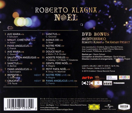 Roberto Alagna: Noel - Christmas [CD]+[DVD]