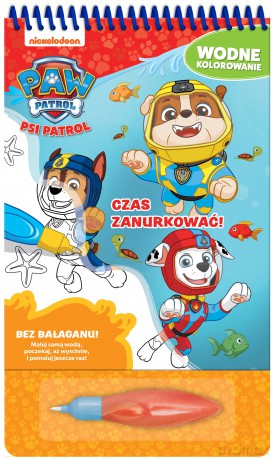 Czas zanurkować. Wodne kolorowanie. Psi Patrol [KSIĄŻKA]