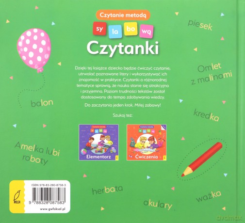Czytanki. Czytanie metodą sylabową - Monika Sobkowiak [KSIĄŻKA]