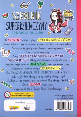 Emi i Tajny Klub Superdziewczyn. Szkolnik 2021 - Agnieszka Mielech [KSIĄŻKA]