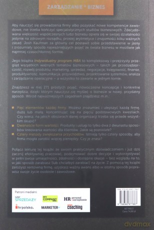 Indywidualny program MBA. Rozwiń praktyczne umiejętności biznesowe - Josh Kaufman [KSIĄŻKA]