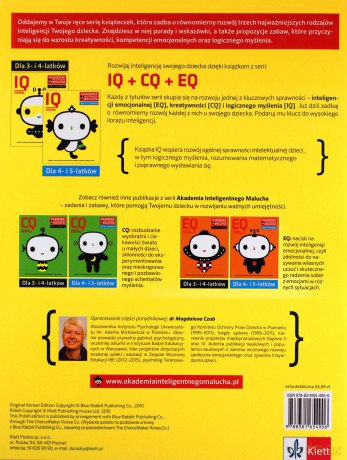 IQ-Inteligencja logiczna dla 4-5 latków nowe zabawy z poradami psychologa Książka z naklejkami Akademia Inteligentnego Malucha 2 wydanie [KSIĄŻKA]