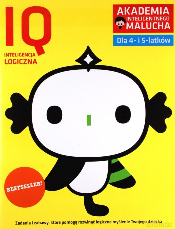 IQ-Inteligencja logiczna dla 4-5 latków nowe zabawy z poradami psychologa Książka z naklejkami Akademia Inteligentnego Malucha 2 wydanie [KSIĄŻKA]