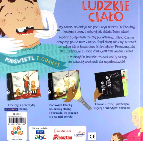 Ludzkie Ciało. Podświetl i Odkryj - Carron Brown, Rachael Sounders [KSIĄŻKA]