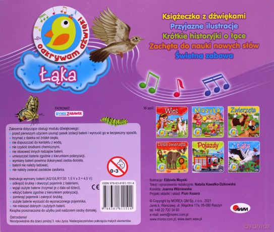 Łąka. Odkrywam dźwięki - Natalia Kawałko-Dzikowska [KSIĄŻKA]