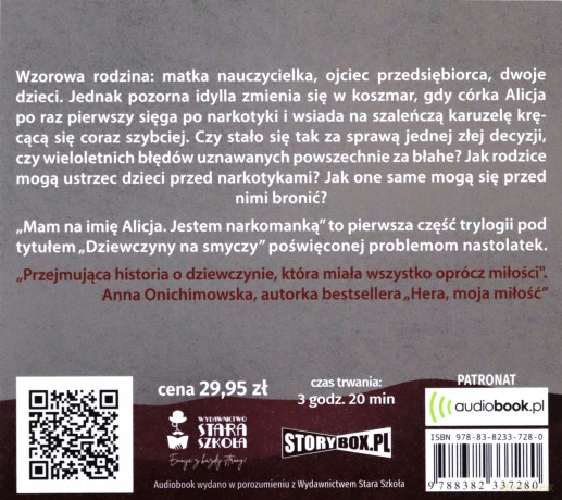 Mam na imię Alicja. Jestem narkomanką - Ivona Březinová [AUDIOBOOK]