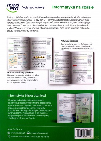 Nowe informatyka na czasie podręcznik 3 liceum i technikum zakres podstawowy - Janusz Mazur, Paweł Perekietka, Zbigniew Talaga [KSIĄŻKA]