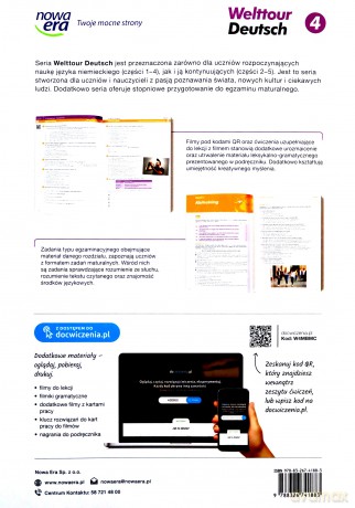 Nowe język niemiecki Welttour Deutsch 4 zeszyt ćwiczeń liceum i technikum - Sylwia Mróz-Dwornikowska [KSIĄŻKA]