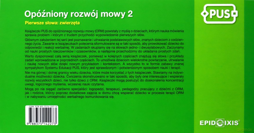 Opóźniony rozwój mowy 2 [KSIĄŻKA]
