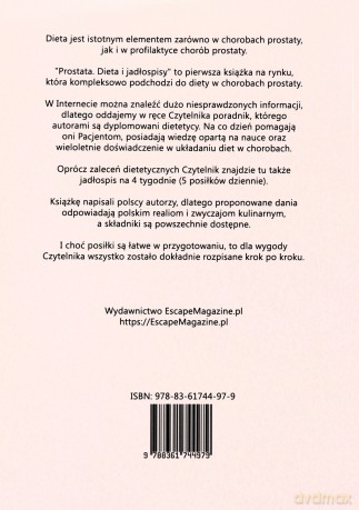 Prostata Dieta i jadłospisy - Michał Marciniak, Marcin Majewski [KSIĄŻKA]