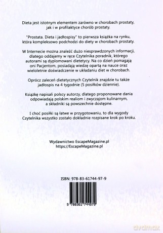 Prostata Dieta i jadłospisy - Michał Marciniak, Marcin Majewski [KSIĄŻKA]