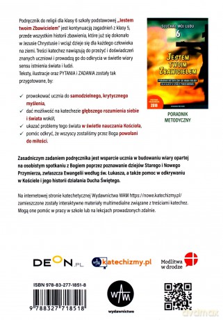 Religia Jestem Twoim zbawicielem podręcznik dla klasy 6 szkoły podstawowej [KSIĄŻKA]