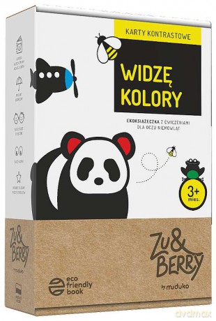 Widzę kolory. Karty kontrastowe 3 mies.+ [KSIĄŻKA]