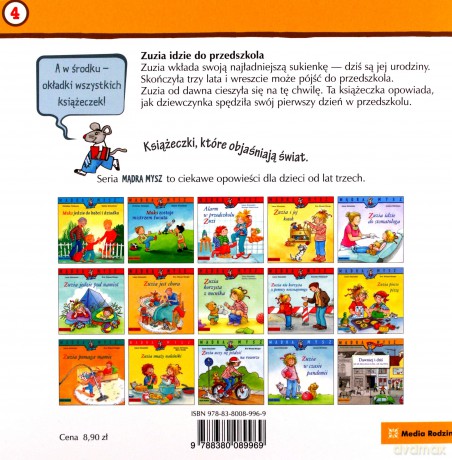 Zuzia idzie do przedszkola. Mądra Mysz - Liane Schneider [KSIĄŻKA]